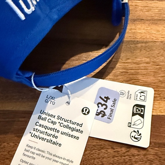 New with tags Lululemon size large extra large, unisex structured ball cap - Picture 3 of 3